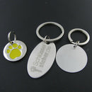 60Pc Metal Flat Heart Oval Blank Stamping Charms Tag Pendants Jewelry Making