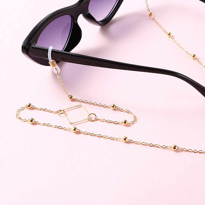 Eye Glasses Sunglasses Beading Chain Holder Lanyard Necklace Strap Square W Kw