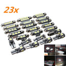 23x Car SUV Map Dome Trunk License Plate White LED Bulbs Replacement Accessories