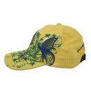 Women Cotton Flower Baseball Hat Snapback Gorras Hat Cap Yellow