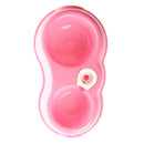 Double Bowl of Water Food pink for Dog Cat Pet