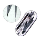 School Tools 8 Pcs Precision Geometry Compass Set and Portable N6L6 Protrac T8F3