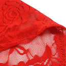 Sexy Belly Dance Dancing Lace Blouse Choli Top Bra Dancewear Costumes-Red