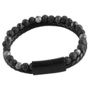 Trendy Men Braslet Double Layer Leather Braclet Present for Men