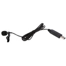 Professional Tie-clip Lavalier Lapel USB Microphone Mic Black For Laptop