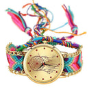 Handmade Braided Dreamcatcher Friendship Bracelet Watch Rope Watch Ladies Q Z3H4
