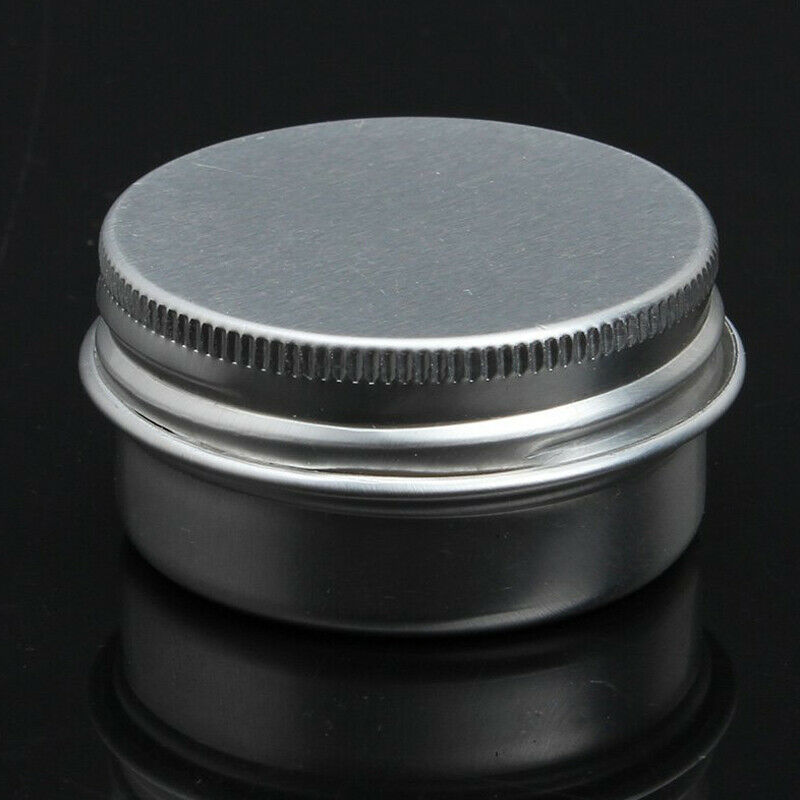 1 x Empty Cosmetics Pot Lip Balm Tin Jar Container screw 50ml M3E6