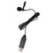 Professional Tie-clip Lavalier Lapel USB Microphone Mic Black For Laptop