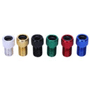 6Pcs Alloy Adapter Presta To Schrader Valve Adapter Converter Bicycle Bike