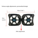 Portable Compact USB Mini Cooling Pads Mute Cooler for 7-15 Inches Laptop