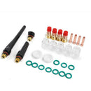 28Pcs/Set TIG Welding Torch Gas Lens 4 5 6 7 8 Pyrex Cup Kit for Tig WP-17/