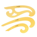 3Pcs French Curved Ruler Drawing Stencil Template for Dressmaking Sewing
