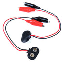 5Pcs 9V Battery Clip Power Cable Testing Line Adapter to Alligator C 3C
