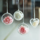 10x Clear Plastic Ball Baubles Sphere Fillable Christmas Tree Ornament 60mm