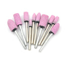 10X Pink Abrasive Mounted Stone Rotary Tool Grinding Wheel Cy