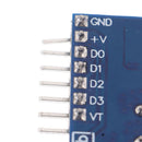 1Pc 433mhz rf receiver learning code decoder module 4 channel for 1527 encod BX