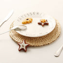 4 Pcs Natural Weave Placemats Round Braided Rattan Tablemats For Coasters,