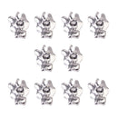 10Pcs Crystal Rhinestone Leaves Charms Pendants for DIY Jewelry Making