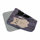Creative Cartoon Door Bathroom Floor bedroom Mat Entrance Mat (Cat gray 50*