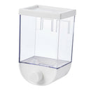 2Pcs 1000ml Clear Wall Mounted Food Storage Container Flour Grain Dispenser