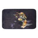 1X(3Pcs/Set Print Non Slip Toilet Bathroom Pad Tiger Pattern Carpet Absorbe