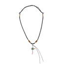 Nepal Buddhist Necklace Natural Stone Pendant Necklace for Women Men Gift