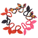 10x Girls hair band mix styles bowknot rabbit ears elastic hair ropes JR