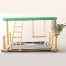 2pcs Portable Bird Play Stand Parrot Playground Playgym