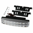 Newest 2pcs High Quality Super White 8 LED Daytime Running Lights 12V DC He J8R2