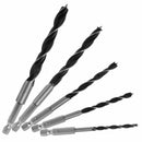 4 5 6 8 10mm 5x Quick Change Metal Tools 1/4" Hex Shank Wood HCS Drill Bit Set