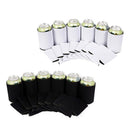 Beer Can Coolers Sleeves Reusable Drink Caddies for Events Weddings Black