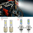 2x BA20D H6 LED Motorcycle MotorBike Moped ATV Headlight Headlamp Ligh ELL