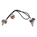 Black Guitar Single Coil Pickup Pre-wired Harness