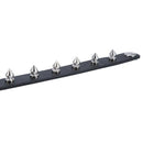 5X(Press Stud Buckle Spike Studs Decor Black Faux Leather Wristband for Me N4F1)