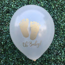 10X Footprint Latex Balloons Baby Shower Decor oh baby balloon birthday decor M!