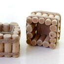 Natural Wooden Decor Creative Candle Holder for Wedding Bedroom Table Home