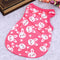 Summer Puppy Small Dog Vest Clothes Pet Shirt (Rabbit Rose Red)(XS)