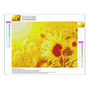 Sunflower 5D Round Full Drill Diamond Painting DIY Needlework Cross Stitch