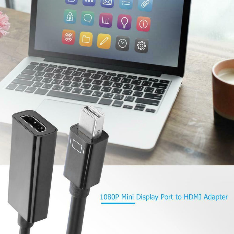 1080P Mini Display Port to HDMI Adapter Cable Connector for MacBook