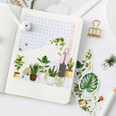 45pcs green leaves tree life plants DIY Diary Craft Stickers Scrapbooking deco3C