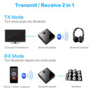 Wireless Bluetooth 5.0 Audio Receiver Transmitter AUX SPDIF for TV Speaker A