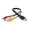 USB to RCA Cable USB Male to 3 RCA Female Coverter Stereo Audio Video Cable