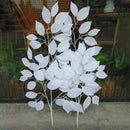 One Dozen Artificial White Leaves Wedding Festival Celebration Background R