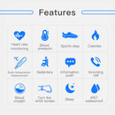 Smart Watch Body Temperature Measure Sport Fitness Heart Rate Blood Pressure