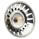 Sink Plug Stainless Steel Basket Strainer Waste Drain Stopper Home_Kitchen