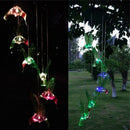 1pcs Solar Color Changing LED Bee Wind Chimes Light Lamp Home Room Garden D