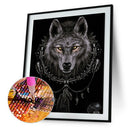 5D DIY Round Drill Diamond Painting Wolf Cross Stitch Embroidery (B) L839