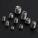200pcs Stainless Steel Hex Socket Set Screw Grub Screws Assortment Kit M3-M8