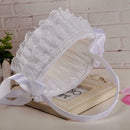 Wedding Flower Basket Girl Bowknot Rose Decoration Basket Party Supplies