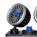 12V 360 Degree All-Round Adjustable Car Auto Air Cooling Dual Head Fan Low